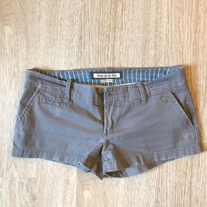 Grey Abercrombie and Fitch Shorts Perfect Stretch